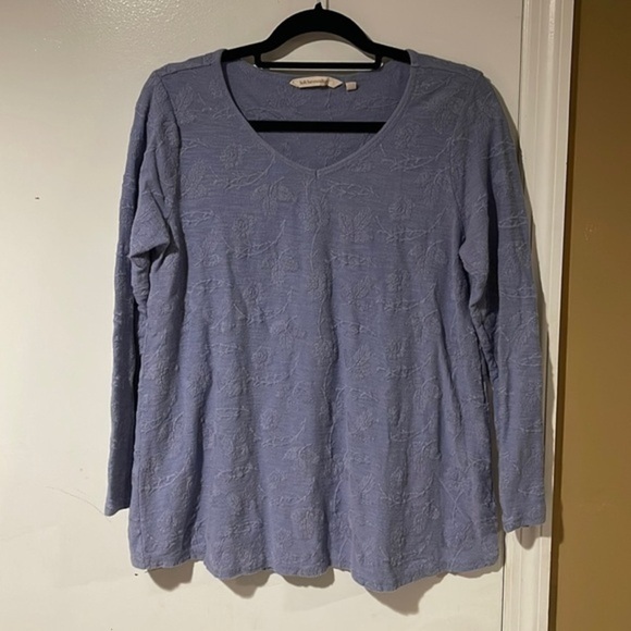 Soft Surroundings Women's V Neck Knit Top Size Medium - Picture 1 of 9